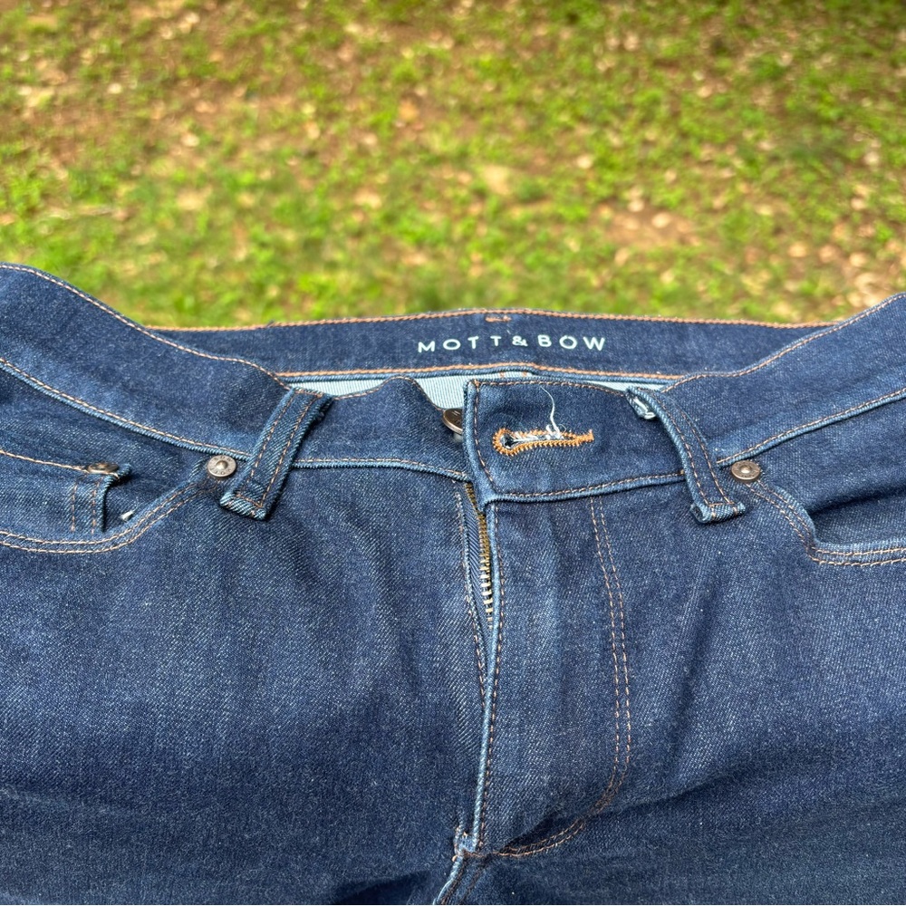 Mott & Bow Men's Slim Fit Dark Blue Jeans